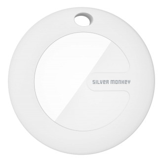 Silver Monkey Tag Carbon IP67 Locator with Apple Find My - Black