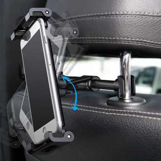 Baseus Backseat Car Mount držák tabletu smartphonu 4,7 - 12,9&quot; pro opěrku hlavy černý (SUHZ-01)