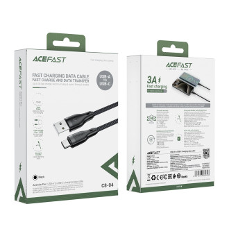 Acefast C8-04 USB-A / USB-C 3A cable - black