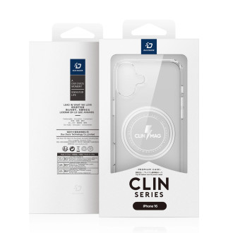 Dux Ducis Clin Mag case with MagSafe for iPhone 16 - transparent