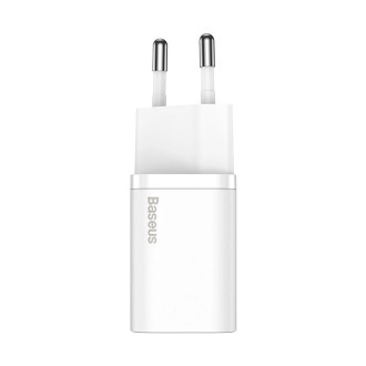 [RETURNED ITEM] Baseus Super Si 1C fast wall charger USB Type C 20 W Power Delivery + USB Type C - Lightning cable 1 m white (TZCCSUP-B02)