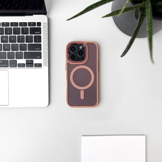 Glitter Case MagSafe for iPhone 16 Pro - pink with glitter