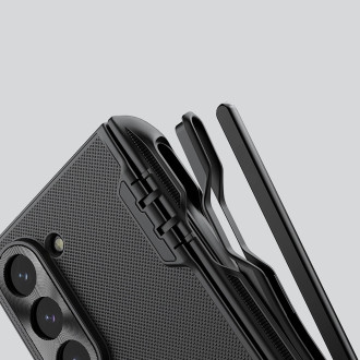 Nillkin Super Frosted Shield Fold Magnetic Case for Samsung Galaxy Z Fold 6 5G with stylus holder and magnetic module - black