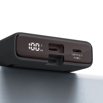 Powerbanka Joyroom JR-PBM01 magnetická 10000mAh 20W se stojánkem + Lightning kabel - USB-C - černá