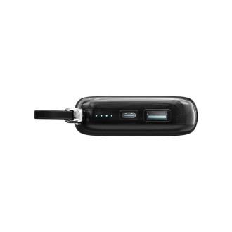 Powerbanka Joyroom 10000mAh Jelly Series 22,5W s vestavěným USB C kabelem černý (JR-L002)