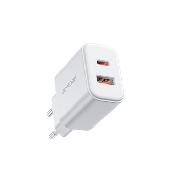 EU Joyroom JR-TCF05 20W USB-A USB-C nabíječka + USB-C kabel – bílá