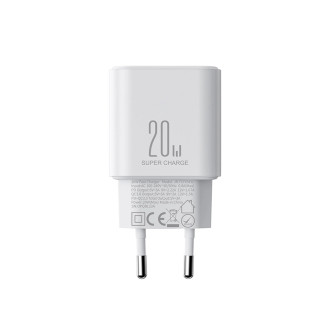 EU Joyroom JR-TCF05 20W USB-A USB-C nabíječka + USB-C kabel – bílá