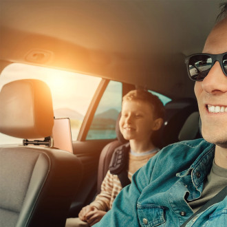 Baseus Backseat Car Mount držák tabletu smartphonu 4,7 - 12,9&quot; pro opěrku hlavy černý (SUHZ-01)