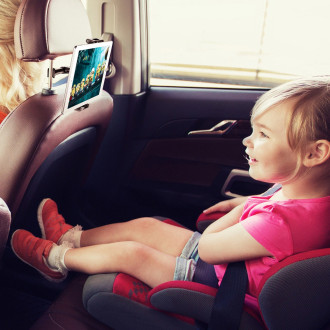 Baseus Backseat Car Mount držák tabletu smartphonu 4,7 - 12,9&quot; pro opěrku hlavy černý (SUHZ-01)