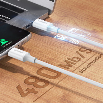 Ugreen US264 60520 USB-C / USB-C PD QC AFC cable 2m - white