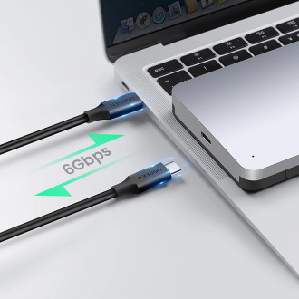 Ugreen CM300 70499 bay for 2.5&#39;&#39; SATA 3.0 6Gbps hard drive - gray + USB-C - USB-C cable 0.5m