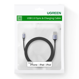 Ugreen US199 60157 USB-A / Lightning MFi cable 1.5m - black