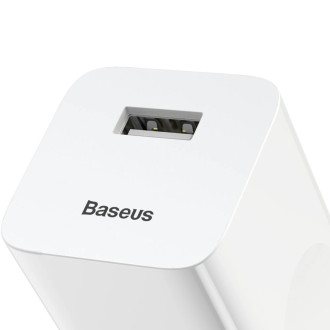 Baseus Charging Quick Charger EU napájecí adaptér USB Quick Charge 3.0 QC 3.0 bílý (CCALL-BX02)