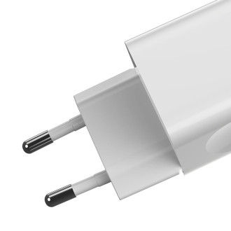 Baseus Charging Quick Charger EU napájecí adaptér USB Quick Charge 3.0 QC 3.0 bílý (CCALL-BX02)