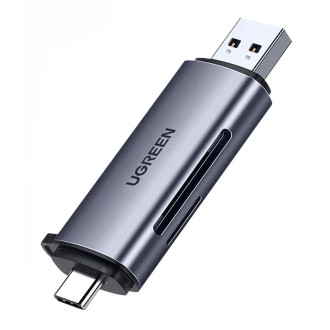 [ON RETURN] Ugreen SD / micro SD card reader for USB 3.0 / USB Type C 3.0 gray (50706)