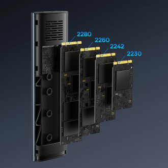 Baseus FlyJoy M.2 NVMe 10 Gb/s SSD drive bay - gray