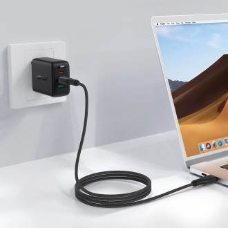 Acefast C8-03 USB-C / USB-C 60W 3A cable - black