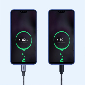 Ugreen kabel USB kabel – USB Type C Quick Charge 3.0 3A 2m šedý (60128)