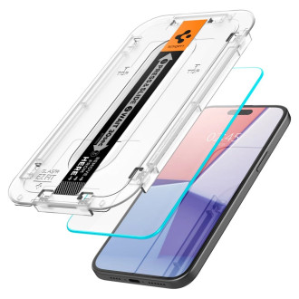 TEPELNÉ SKLO Spigen GLAS.TR &quot;EZ FIT&quot; IPHONE 15 CLEAR
