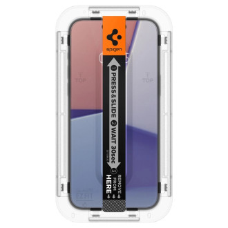 TEPELNÉ SKLO Spigen GLAS.TR &quot;EZ FIT&quot; IPHONE 15 CLEAR