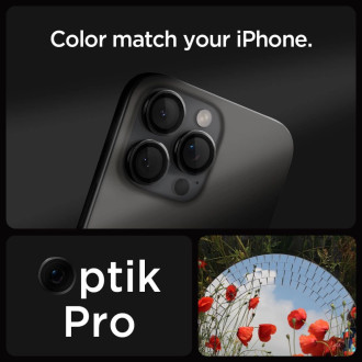 Spigen OPTIK.TR &quot;EZ FIT&quot; CAMERA PROTECTOR 2-PACK IPHONE 14 PRO / 14 PRO MAX BLACK COVER