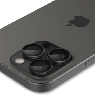 Spigen OPTIK.TR &quot;EZ FIT&quot; CAMERA PROTECTOR 2-PACK IPHONE 14 PRO / 14 PRO MAX BLACK COVER