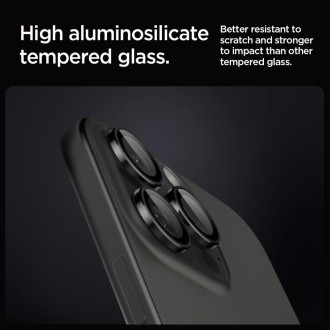 Spigen OPTIK.TR &quot;EZ FIT&quot; CAMERA PROTECTOR 2-PACK IPHONE 14 PRO / 14 PRO MAX BLACK COVER