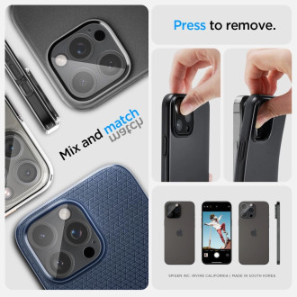 Spigen Optik.tR Camera Protector pro iPhone 14 Pro / Pro Max / 15 Pro / Pro Max - transparentní 2 ks.