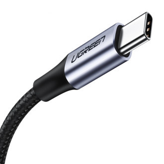 Ugreen kabel CM556 s konektory USB-C a DisplayPort 8K, 1 m dlouhý - šedý