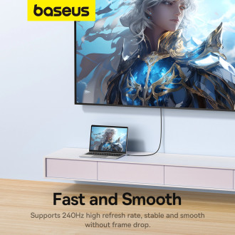 Baseus High Definition Series USB-C na DisplayPort 1.4 8K 60Hz jednosměrný kabel 2m – černý