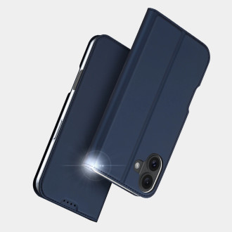 Dux Ducis Skin Pro iPhone 16 Case with Flap and Card Slot - Blue