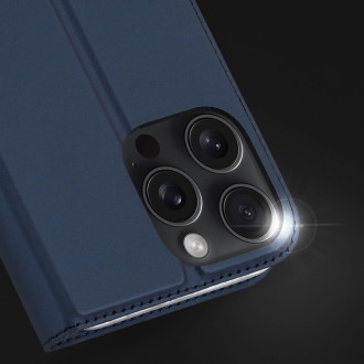 Dux Ducis Skin Pro iPhone 16 Pro Case with Flip and Card Slot - Blue
