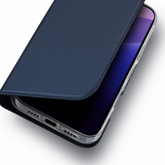 Dux Ducis Skin Pro iPhone 16 Pro Case with Flip and Card Slot - Blue