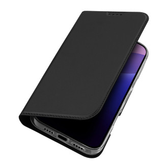 Dux Ducis Skin Pro iPhone 16 Pro Max Case with Flip and Card Slot - Black