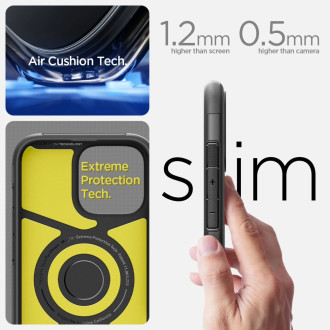 Spigen Slim Armor MagSafe iPhone 16 Case - Black