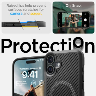 Spigen Core Armor Mag Case with MagSafe for iPhone 16 - Matte Black