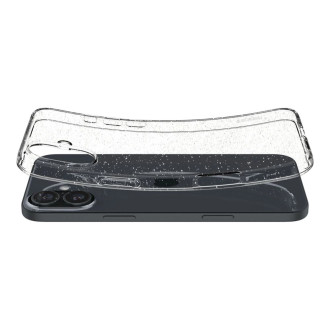 Spigen Liquid Crystal iPhone 16 Case - Clear Glitter