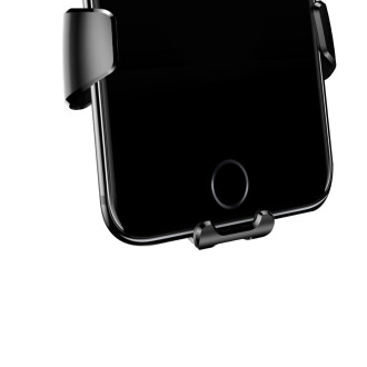 Baseus Gravity Car Mount gravity car holder for air vent for phone 4-6" black (SUYL-01)