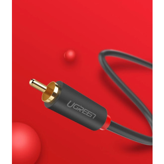 Ugreen AV104 10518 audio cable 2RCA (male) / 2RCA (male) 2m - gray