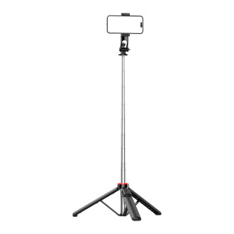 Selfie stick WC1Y3S telescopic tripod 1.3m with phone holder - black
