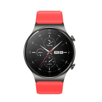 Silicone Strap for Huawei Watch GT 2/3/4/2 Pro/3 Pro/4 Pro/GT 2e 46mm - Red