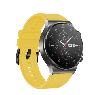 Silicone Strap for Huawei Watch GT 2/3/4/2 Pro/3 Pro/4 Pro/GT 2e 46mm - Yellow