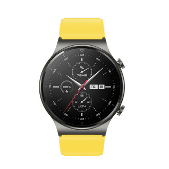 Silicone Strap for Huawei Watch GT 2/3/4/2 Pro/3 Pro/4 Pro/GT 2e 46mm - Yellow