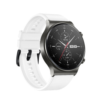 Silicone Strap for Huawei Watch GT 2/3/4/2 Pro/3 Pro/4 Pro/GT 2e 46mm - White