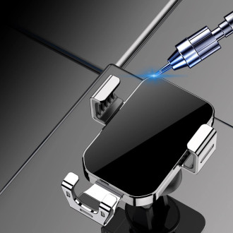 [RETURNED ITEM] Gravity smartphone car holder for air vent silver (YC12)