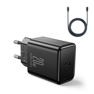 Joyroom JR-TCF06 USB C 20W PD nabíječka - Černá