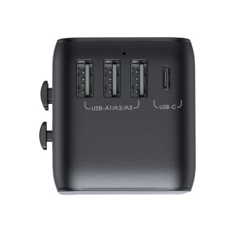 Joyroom JR-TCW01 travel adapter universal 17W EU / US / UK / JP / AU / CN - black