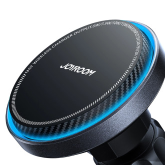 Joyroom car phone holder with wireless charger (MagSafe compatible) for air vent - black (JR-ZS387)