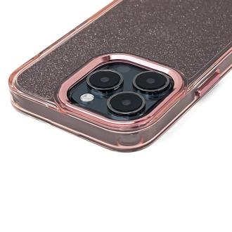 Glitter Case for iPhone 16 Pro - pink with glitter