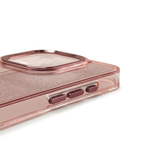 Glitter Case for iPhone 16 Pro - pink with glitter
